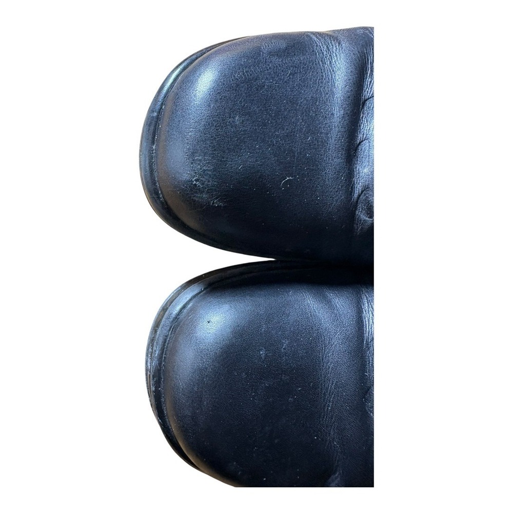 Dansko Black Leather Lace-Up Flats - Picture 7 of 8